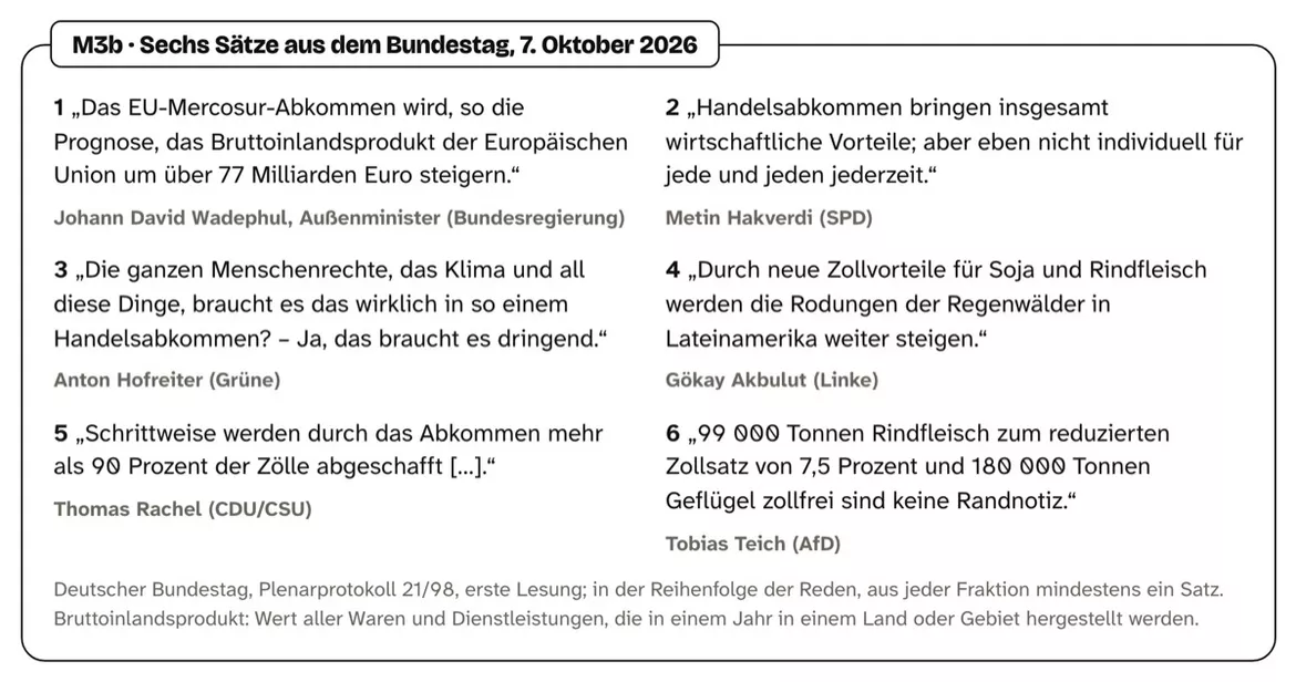 Bild in der Beschreibung des Unterrichtsmaterials EU-Mercosur-Abkommen: Freihandel und Zölle – Arbeitsblätter, Lösungen, Kl. 9–10 von PUSH #3