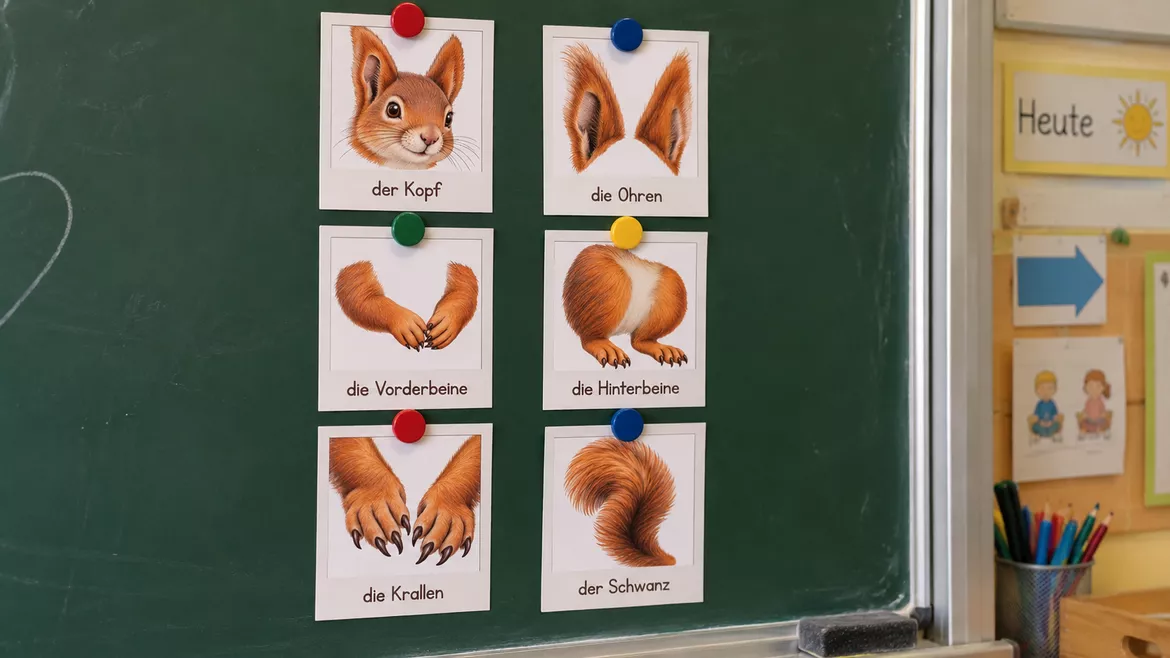 Bild in der Beschreibung des Unterrichtsmaterials Materialpaket: Das Eichhörnchen - Unterrichtsreihe, UB-Stunde und Material von CarosClass #1