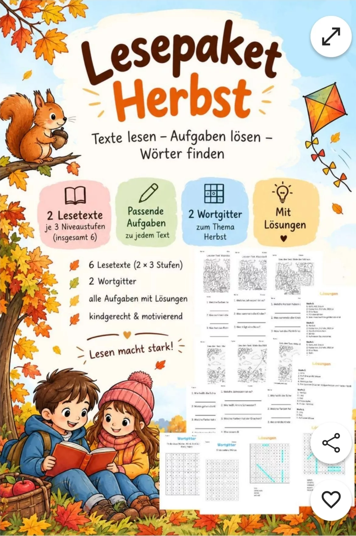 Bild in der Beschreibung des Unterrichtsmaterials Lesetext mit Aufgaben Jahreszeiten - Arbeitsblatt Leseverständnis 3. Klasse 2. Klasse Sachunterricht Jahreskreislauf Monate Frühling Herbst Winter Sommer Übung Deutsch Kostenlos Gratis Download von EduHero #3