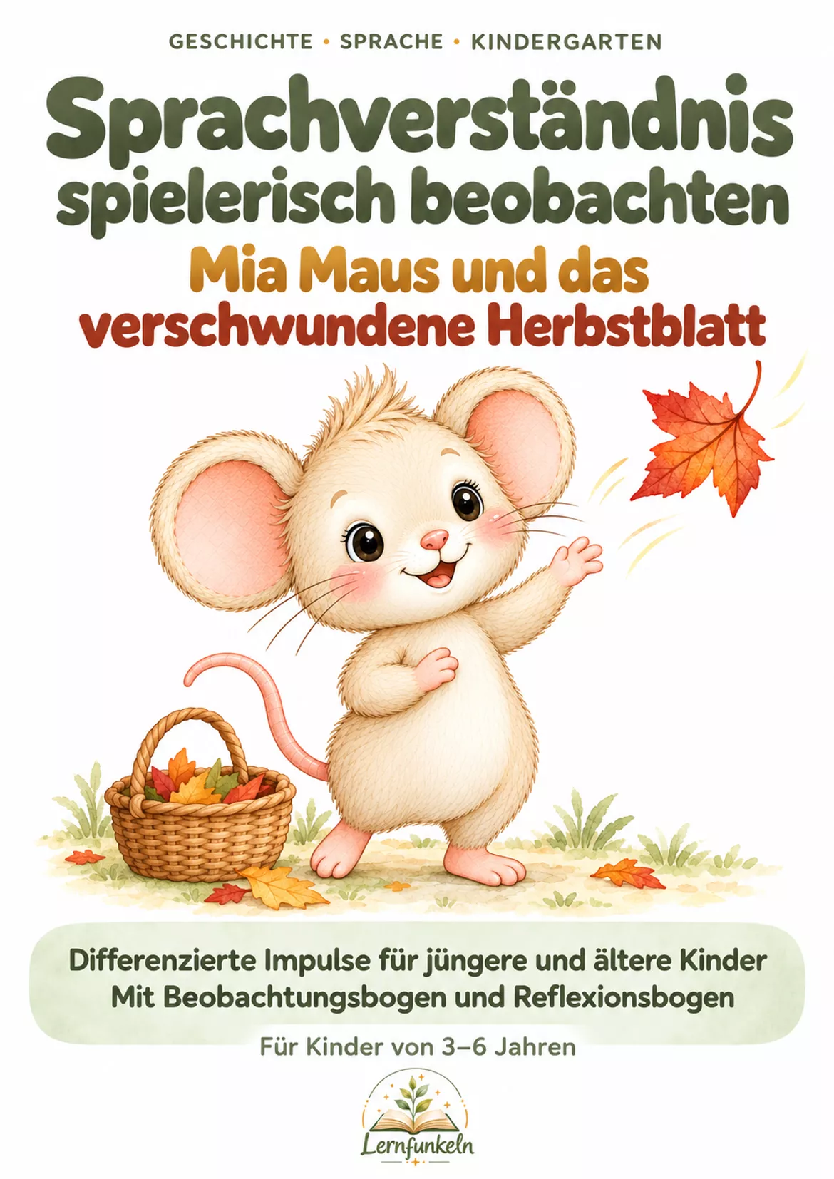 Bild in der Beschreibung des Unterrichtsmaterials Sprachverständnis spielerisch beobachten – Herbstgeschichte mit Mia Maus, Bildkarten & Beobachtungsbogen von Lernfunkeln Materialien #1