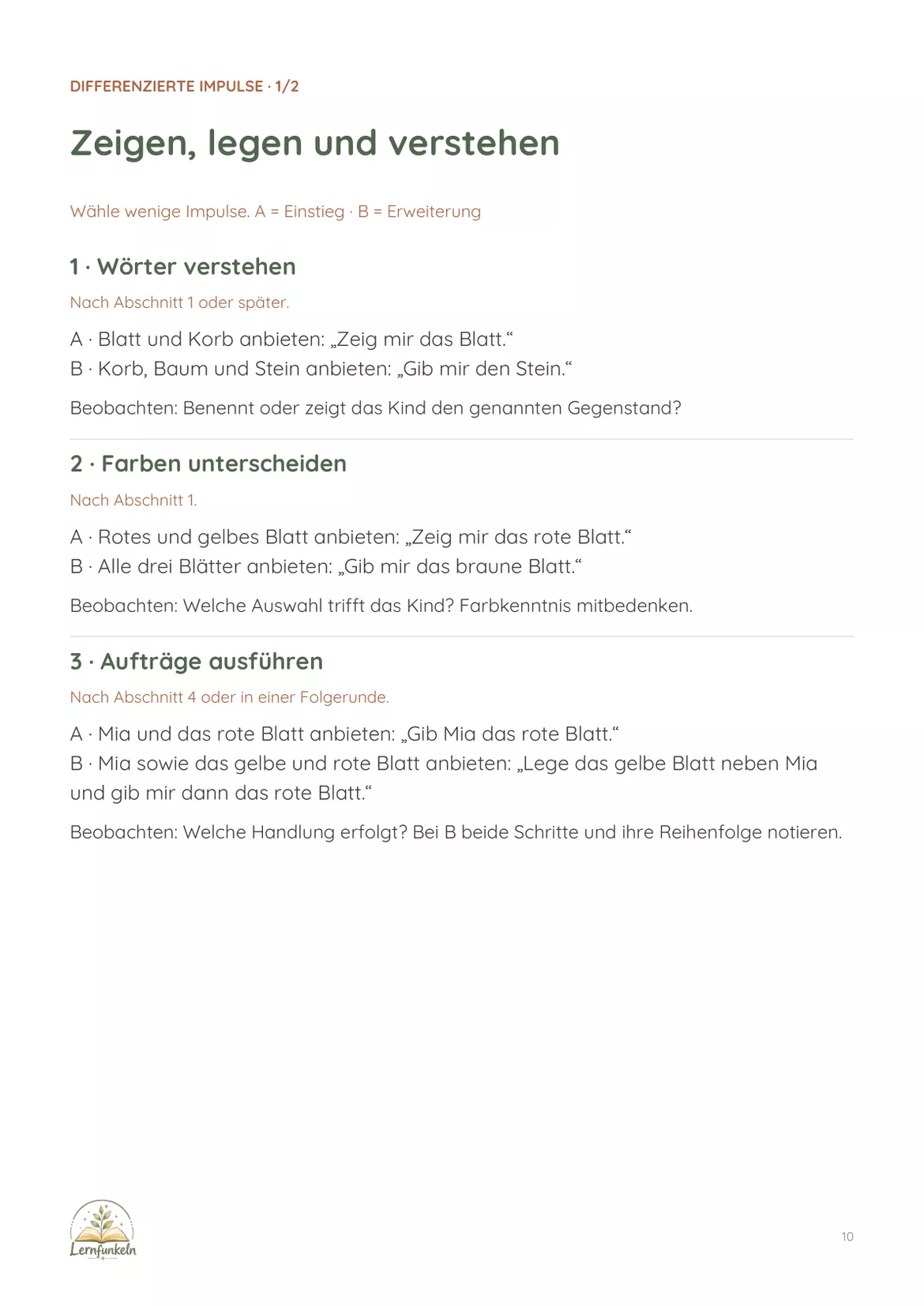 Bild in der Beschreibung des Unterrichtsmaterials Sprachverständnis spielerisch beobachten – Herbstgeschichte mit Mia Maus, Bildkarten & Beobachtungsbogen von Lernfunkeln Materialien #4