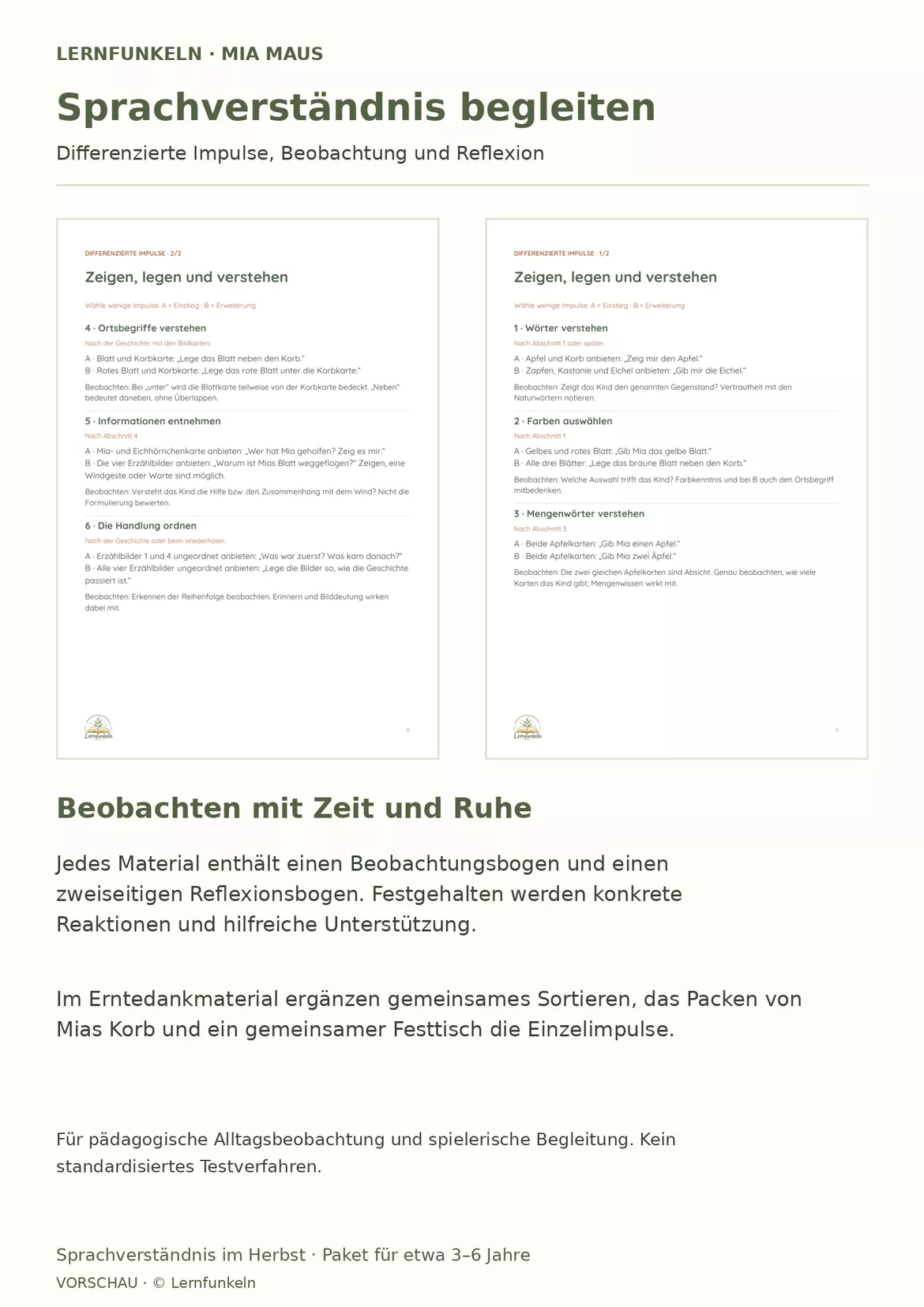 Bild in der Beschreibung des Unterrichtsmaterials Sprachverständnis im Herbst | 3 Materialien im Paket von Lernfunkeln Materialien #4