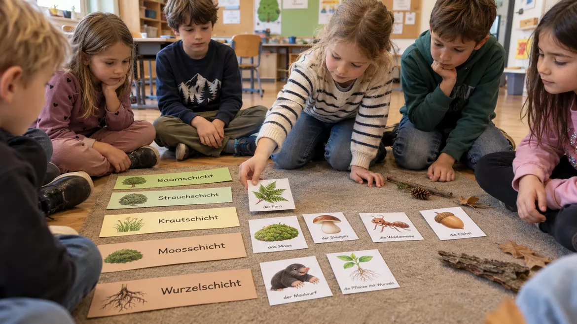 Bild in der Beschreibung des Unterrichtsmaterials Materialpaket: Stockwerke des Waldes – Unterrichtsreihe, UB-Stunde und Material von CarosClass #1