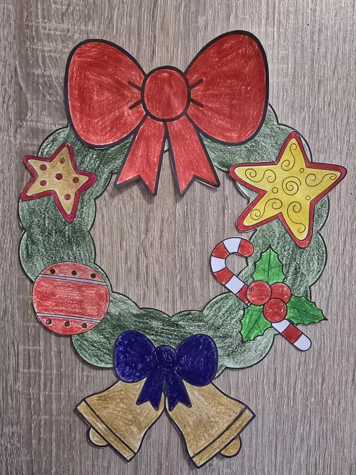Bild in der Beschreibung des Unterrichtsmaterials Weihnachten basteln von Abenteuer Grundschule Lesen und Kunst #2