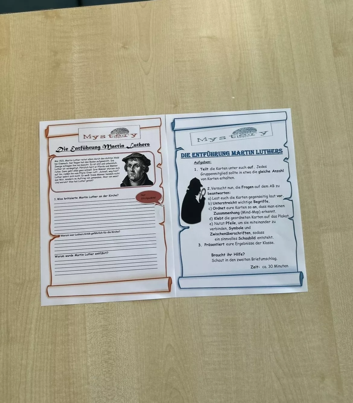 Bild in der Beschreibung des Unterrichtsmaterials Mystery: Martin Luther und die Reformation von Teacher