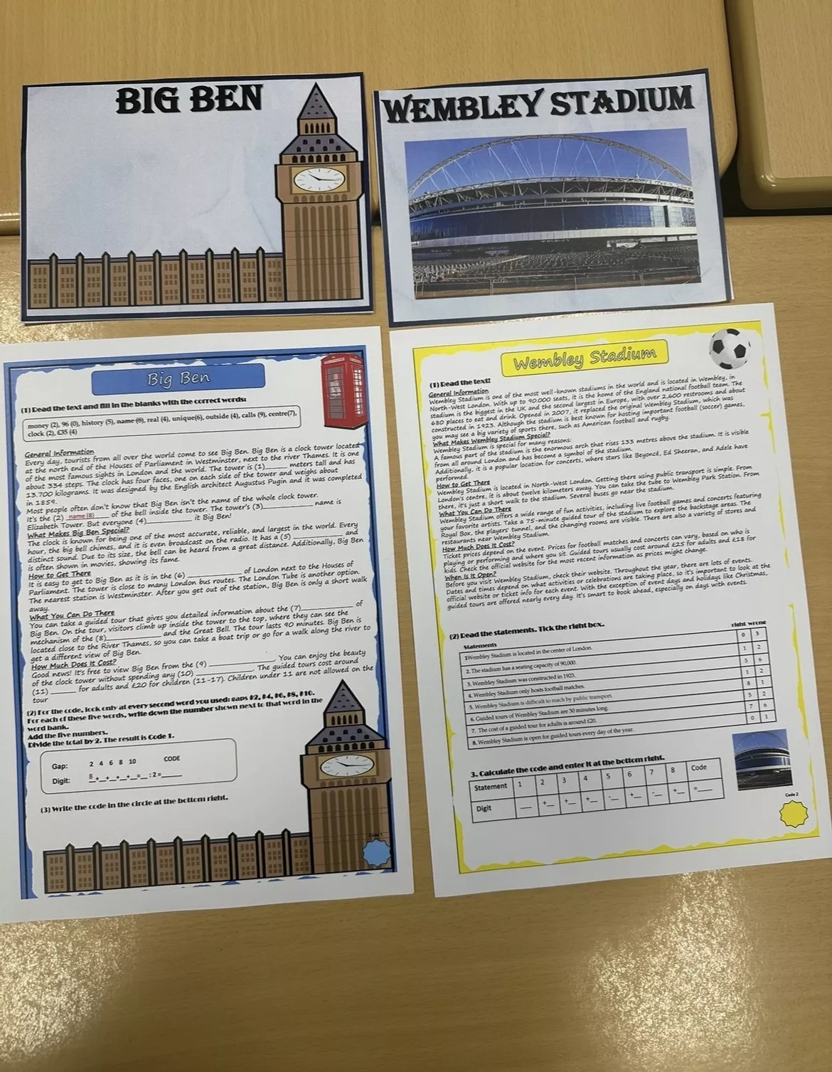 Bild in der Beschreibung des Unterrichtsmaterials Escape Room: Sightseeing in London von Teacher