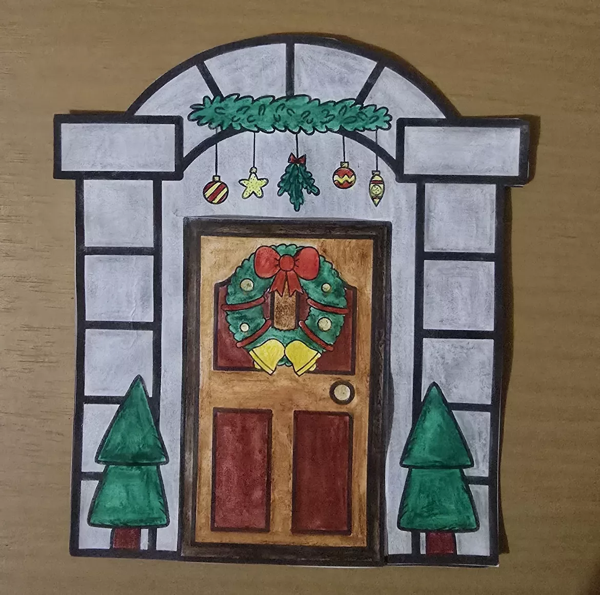 Bild in der Beschreibung des Unterrichtsmaterials Weihnachten basteln von Abenteuer Grundschule Lesen und Kunst #3