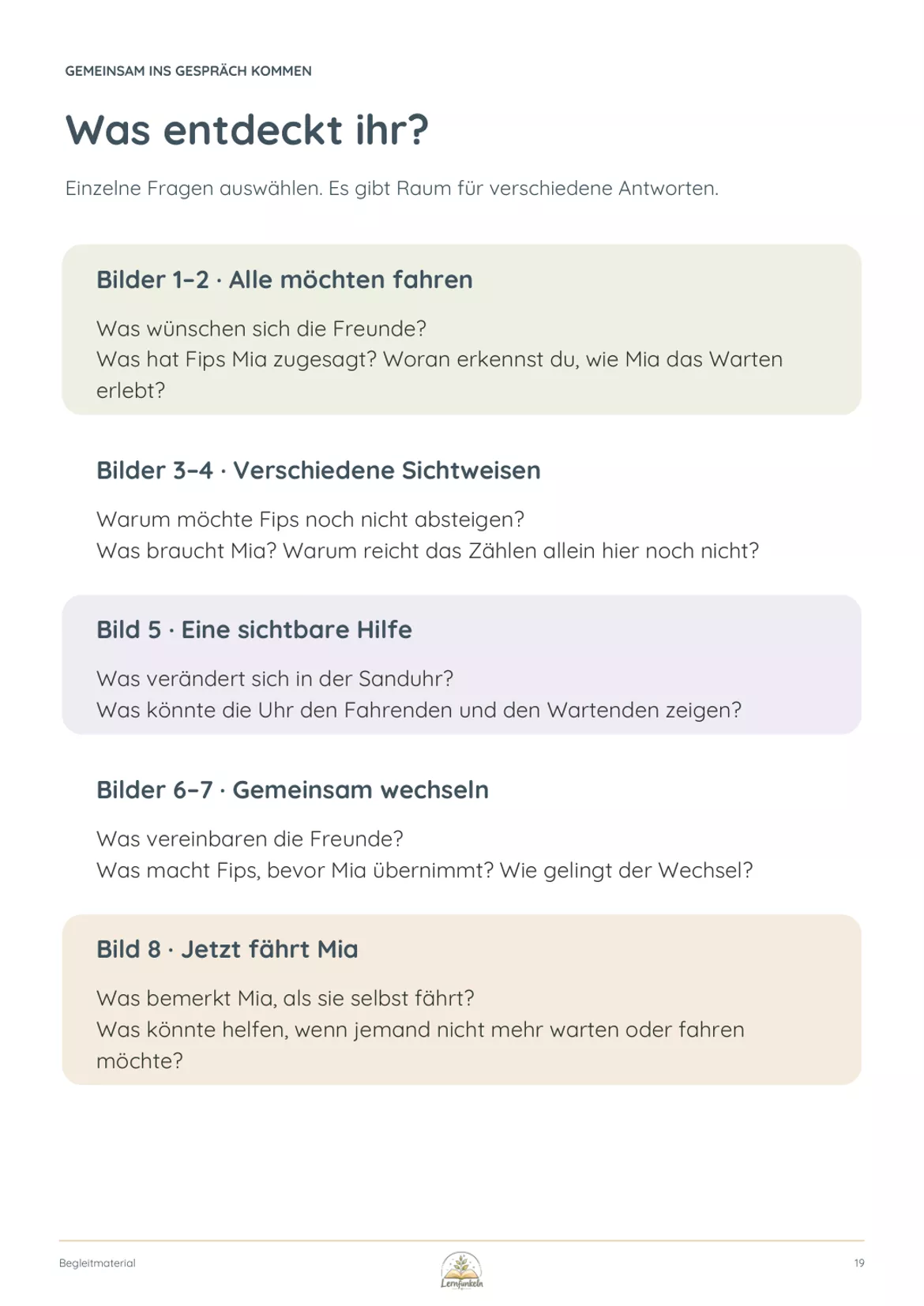 Bild in der Beschreibung des Unterrichtsmaterials Kamishibai: Mia Maus – Ich war doch noch dran! | Warten & Abwechseln im Kindergarten von Lernfunkeln Materialien #4