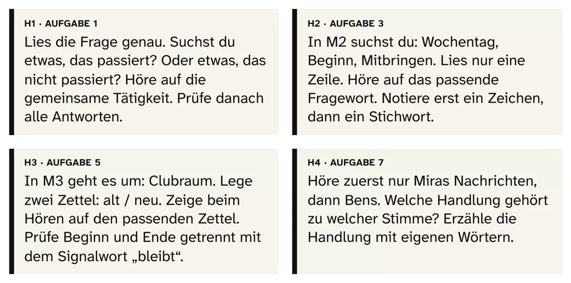 Bild in der Beschreibung des Unterrichtsmaterials DaZ Hörverstehen: Welcher Club passt zu uns? Kl. 4–6, mit Audio von PUSH #2