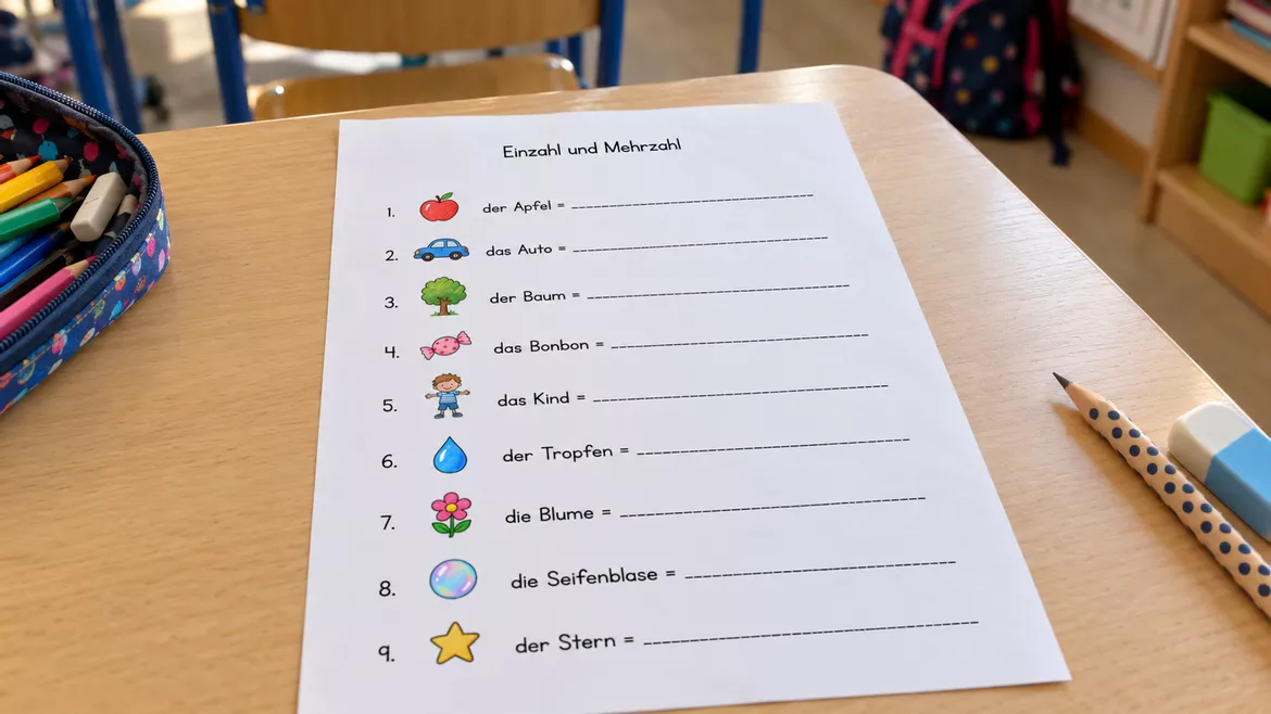 Bild in der Beschreibung des Unterrichtsmaterials Materialpaket: Einzahl und Mehrzahl – Unterrichtsreihe, UB-Stunde und Material von CarosClass #2