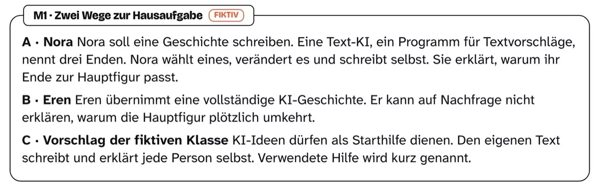 Bild in der Beschreibung des Unterrichtsmaterials KI bei Hausaufgaben: Welche Regel ist fair? – Arbeitsblätter Kl. 7–8 von PUSH #1