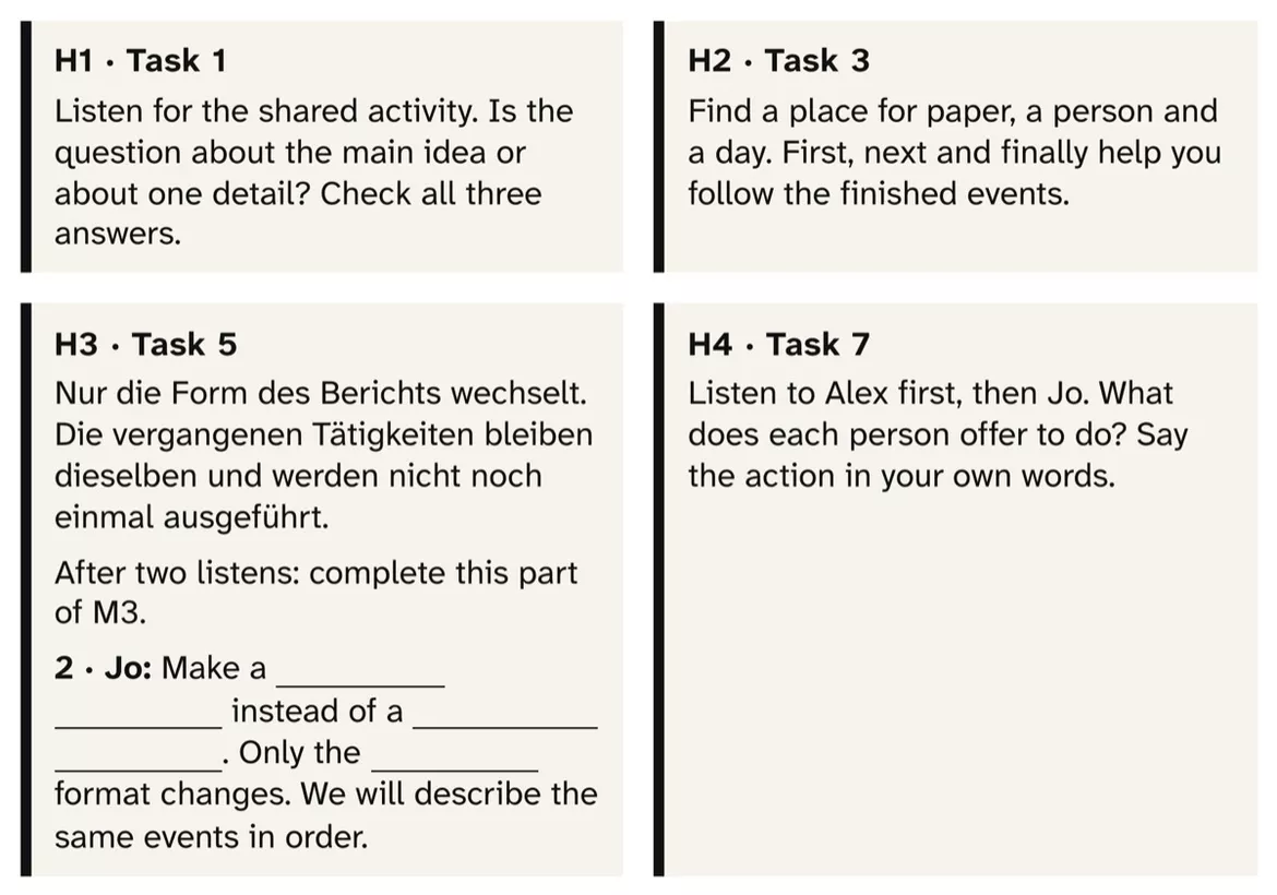 Bild in der Beschreibung des Unterrichtsmaterials Englisch Listening: A Different School Day, Kl. 5–6, mit Audio von PUSH #2