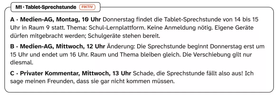 Bild in der Beschreibung des Unterrichtsmaterials Update statt Gerücht: Meldungen prüfen und berichtigen – Arbeitsblätter Kl. 6–7 von PUSH #1