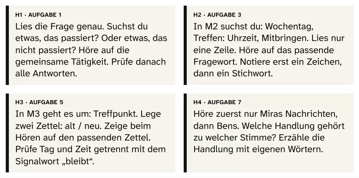 Bild in der Beschreibung des Unterrichtsmaterials DaZ Hörverstehen: Willkommen in der Schule, Kl. 4–6, mit Audio von PUSH #2