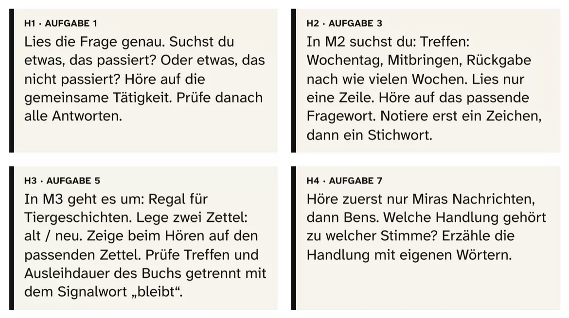 Bild in der Beschreibung des Unterrichtsmaterials DaZ Hörverstehen: Ein Buch für unsere Gruppe, Kl. 4–6, mit Audio von PUSH #2