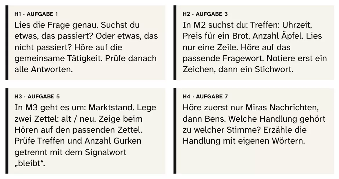 Bild in der Beschreibung des Unterrichtsmaterials DaZ Hörverstehen: Gemeinsam fürs Frühstück einkaufen, Kl. 4–6, mit Audio von PUSH #2