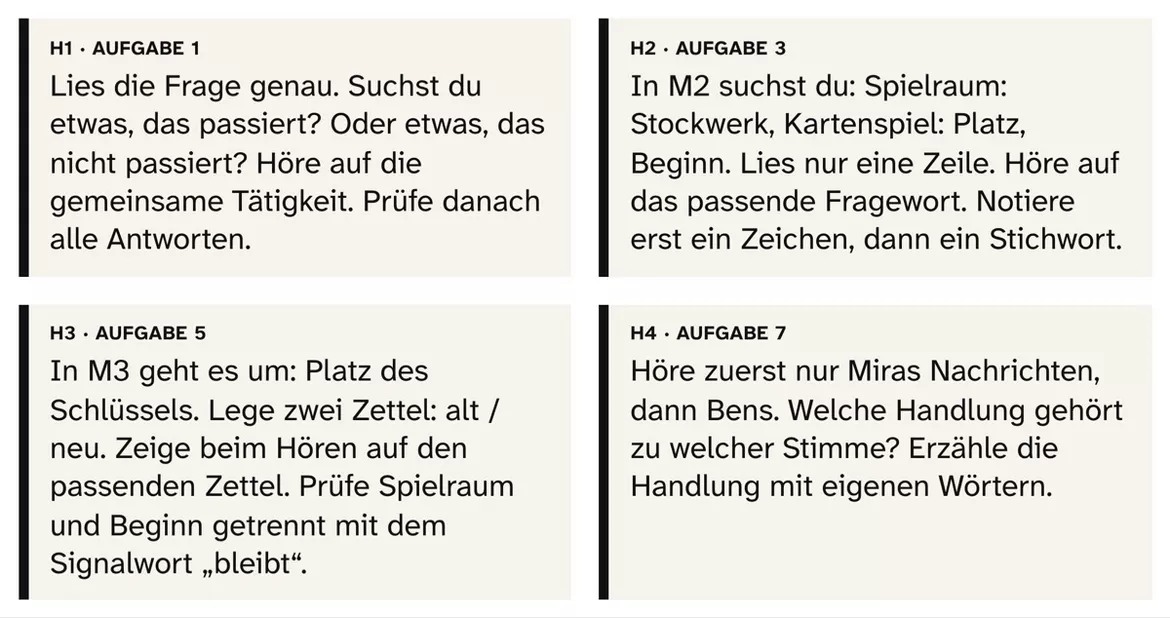 Bild in der Beschreibung des Unterrichtsmaterials DaZ Hörverstehen: Wo liegt der Schlüssel? Kl. 4–6, mit Audio von PUSH #2