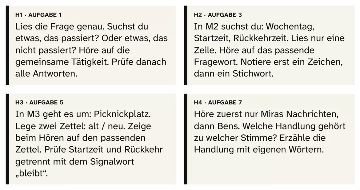 Bild in der Beschreibung des Unterrichtsmaterials DaZ Hörverstehen: Unser Ausflug an den See, Kl. 4–6, mit Audio von PUSH #2