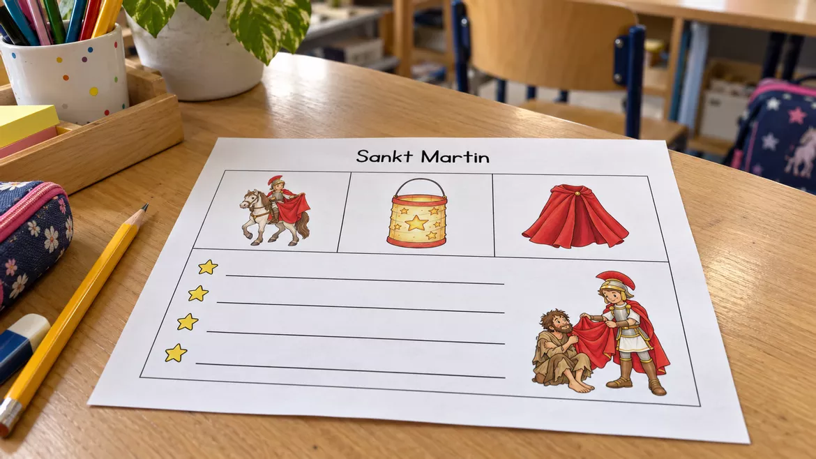 Bild in der Beschreibung des Unterrichtsmaterials Materialpaket: Sankt Martin – Unterrichtsreihe, UB-Stunde und Material von CarosClass #1