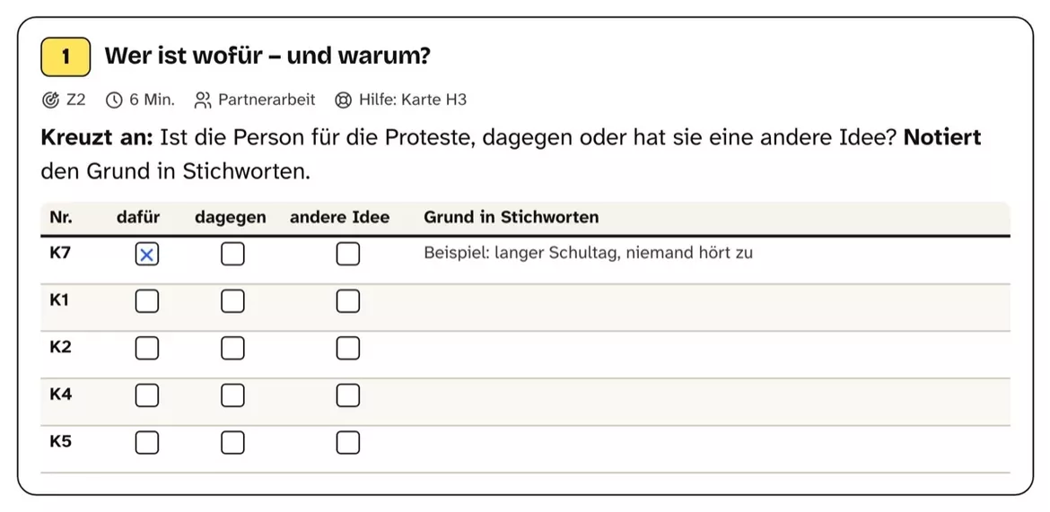 Bild in der Beschreibung des Unterrichtsmaterials Schülerproteste in Frankreich und Europa – einfache Arbeitsblätter, Kl. 5–7 von PUSH #3