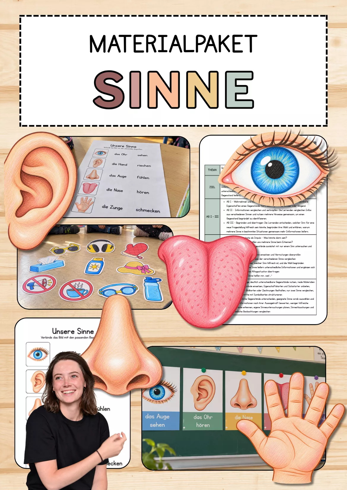 Bild in der Beschreibung des Unterrichtsmaterials Materialpaket: Unsere Sinne – Unterrichtsreihe, UB-Stunde und Material von CarosClass #4