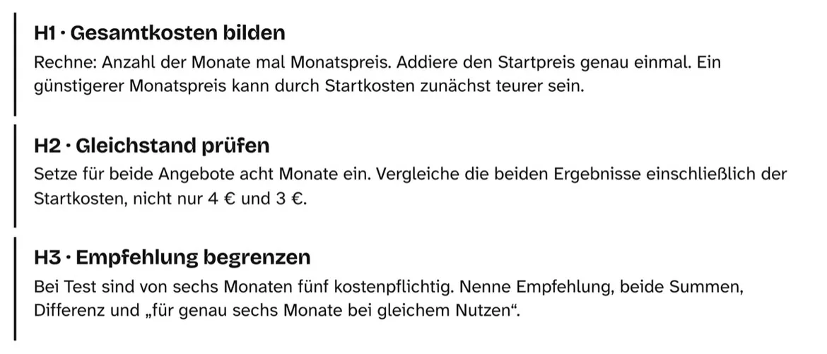 Bild in der Beschreibung des Unterrichtsmaterials Gesamtkosten prüfen – Arbeitsblätter mit Lösungen Kl. 6–7 von PUSH #2