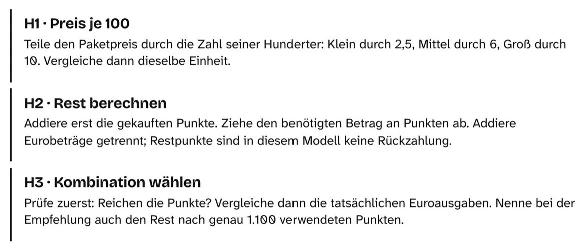 Bild in der Beschreibung des Unterrichtsmaterials Punktepakete rechnen – Arbeitsblätter mit Lösungen Kl. 6–7 von PUSH #2