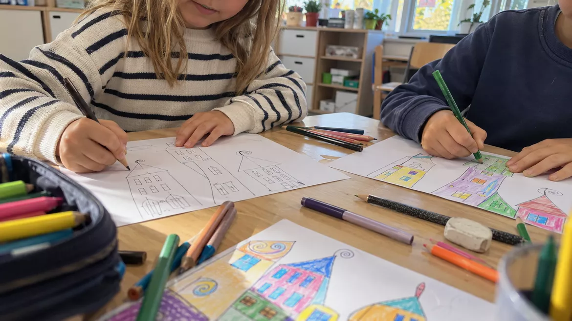 Bild in der Beschreibung des Unterrichtsmaterials Materialpaket: Hundertwasser im Winter – Unterrichtsreihe, UB-Stunde und Material von CarosClass #1