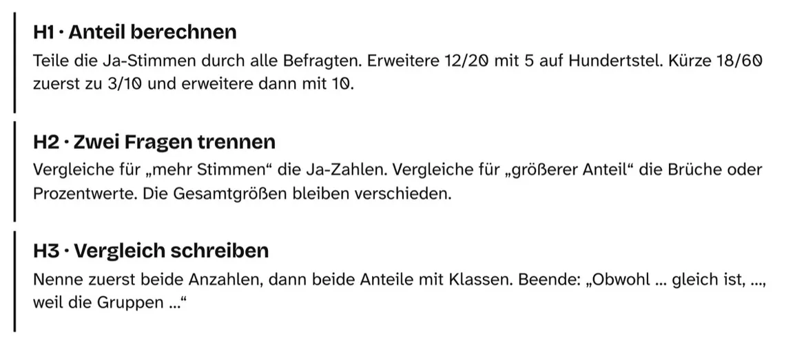 Bild in der Beschreibung des Unterrichtsmaterials Anteile vergleichen – Arbeitsblätter mit Lösungen Kl. 6–7 von PUSH #2