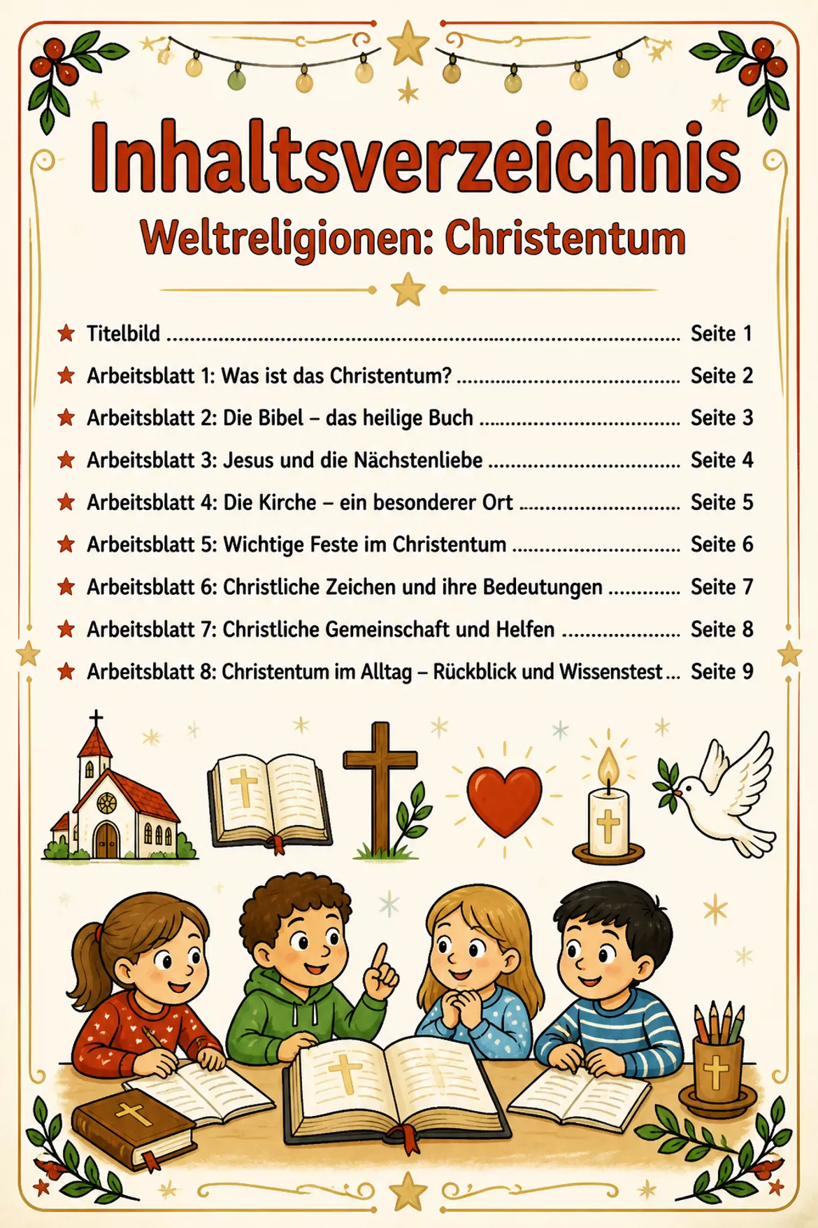 Bild in der Beschreibung des Unterrichtsmaterials Weltreligionen: Das Christentum von BLÜHMCHEN #1