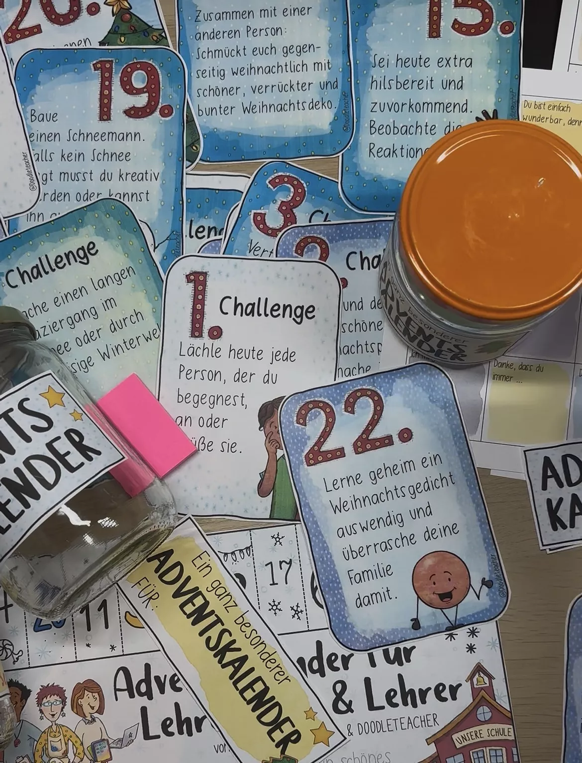 Bild in der Beschreibung des Unterrichtsmaterials Adventskalender 24 +8 Challenges für Winter und Weihnachten von Doodleteacher #1