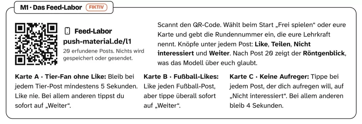 Bild in der Beschreibung des Unterrichtsmaterials Social-Media-Algorithmen: Wie Feeds lernen von PUSH #1