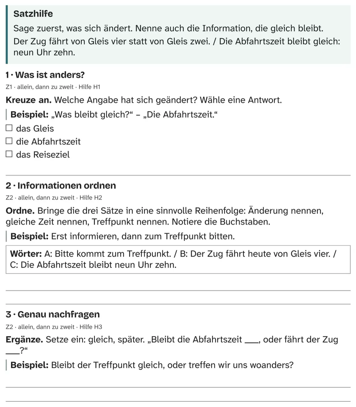 Bild in der Beschreibung des Unterrichtsmaterials DaZ A2: Der Ausflug fährt anders – Comic, Aufgaben und Lösungen von PUSH #2