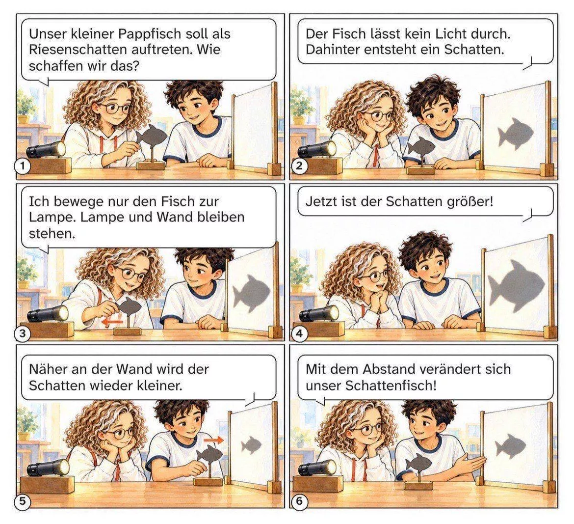 Bild in der Beschreibung des Unterrichtsmaterials Mission Riesenschatten: Comic mit Aufgaben und Lösungen, Kl. 5–6 von PUSH #1