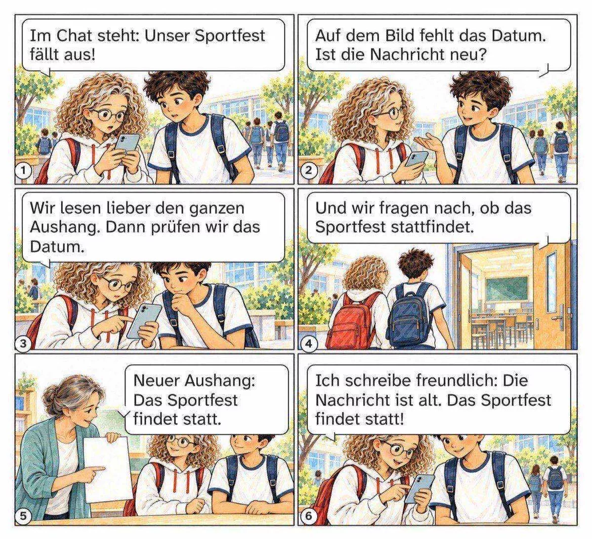 Bild in der Beschreibung des Unterrichtsmaterials Sportfest abgesagt?! Comic mit Aufgaben und Lösungen, Kl. 3–4 von PUSH #1