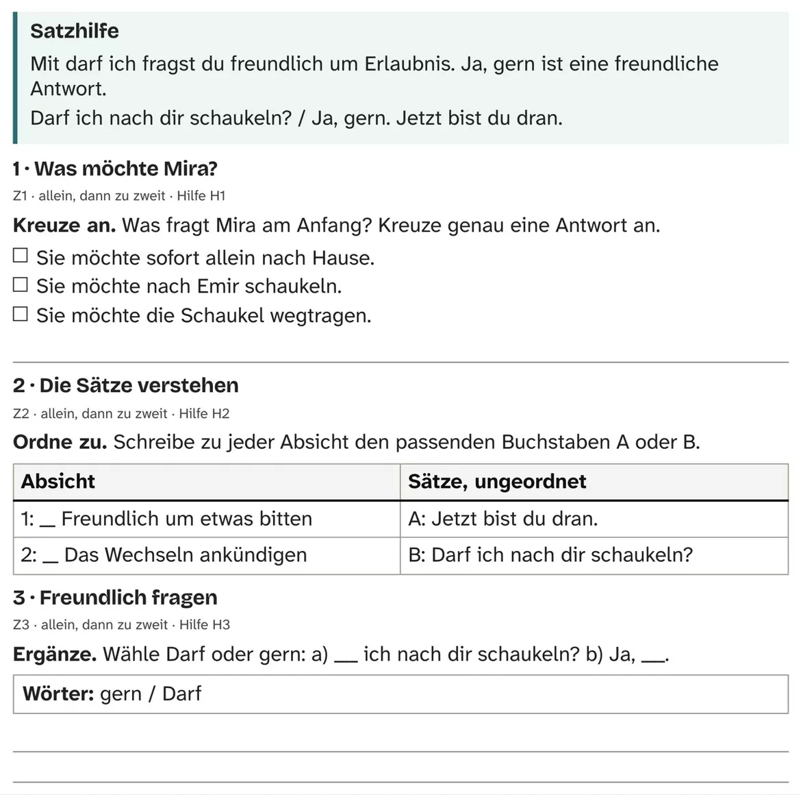 Bild in der Beschreibung des Unterrichtsmaterials DaZ A1: Noch eine Runde? – Comic, Aufgaben und Lösungen von PUSH #2