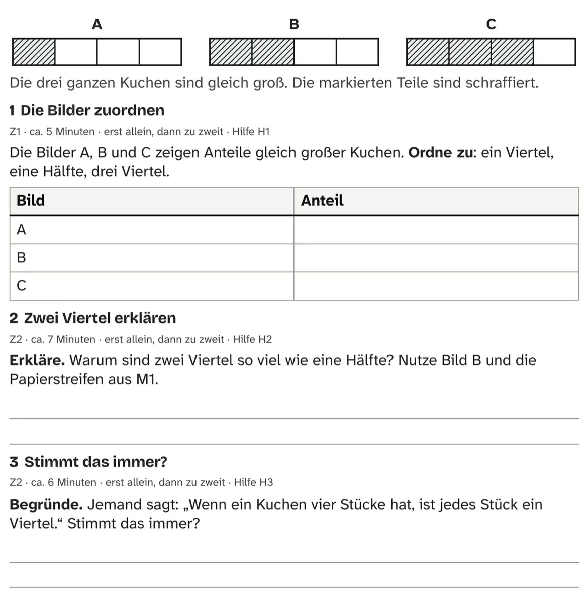 Bild in der Beschreibung des Unterrichtsmaterials Fair geteilt: Comic mit Aufgaben und Lösungen, Kl. 3–4 von PUSH #2
