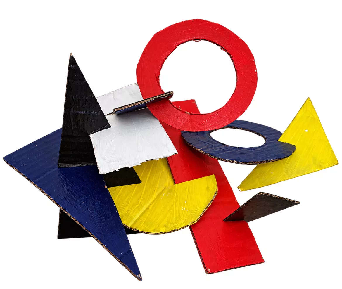 Bild in der Beschreibung des Unterrichtsmaterials Kunstprojekt - Bauhaus & Kandinsky: Pappskulpturen gestalten – mit Anleitung und Bewertungsbogen von Odd Bird & Company #3
