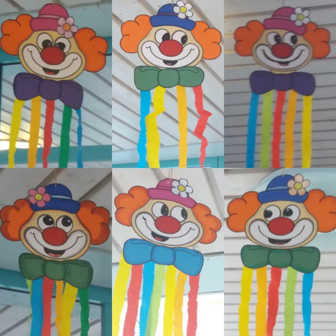 Clown basteln Bastelvorlage Fasching Zirkus – Unterrichtsmaterial in