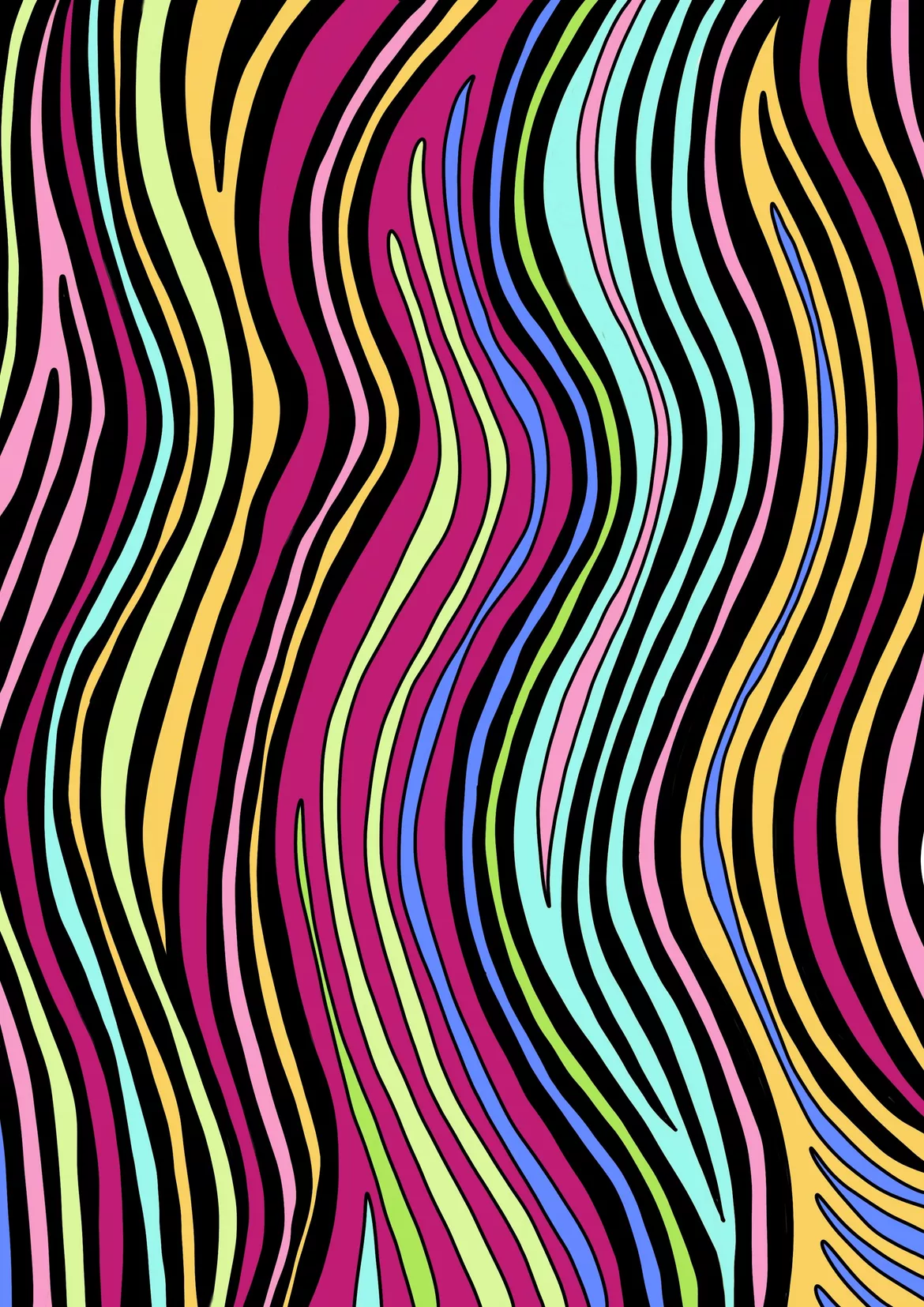 25 Abstrakte Weiter- und Ausmalbilder – Unterrichtsmaterial im Fach Kunst