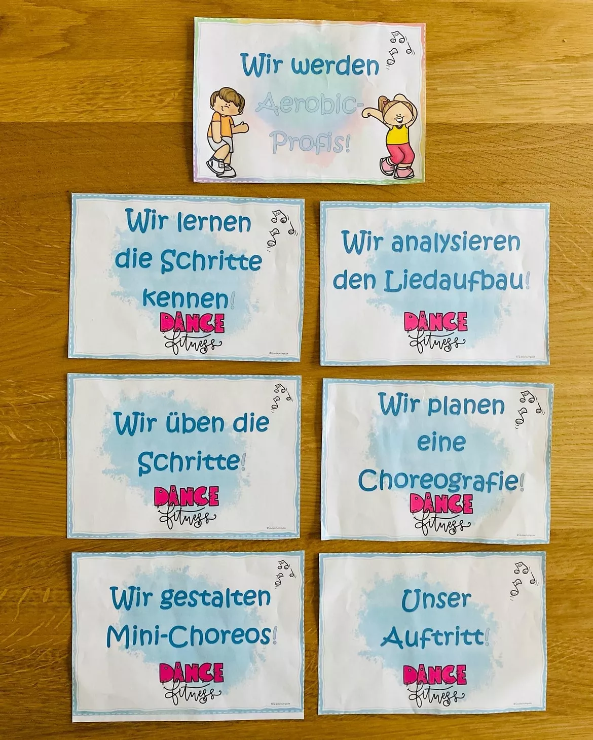 Bild in der Beschreibung des Unterrichtsmaterials Aerobic/Tanzen: Unterrichtsreihe (Klasse 3 + 4) von Grundschulimpulse #2