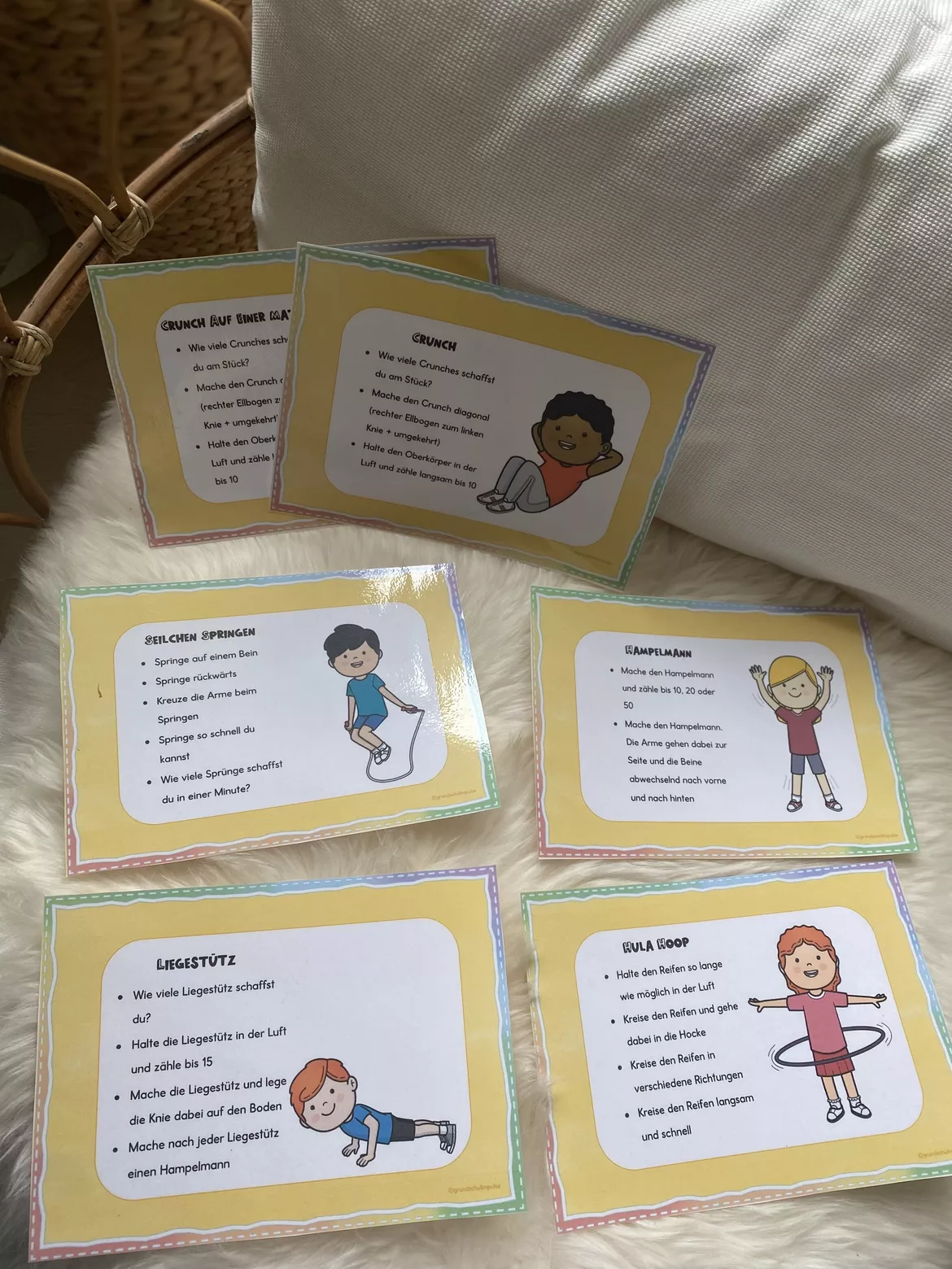 Bild in der Beschreibung des Unterrichtsmaterials Warm-Up/Fitness Minikartei für den Sportunterricht von Grundschulimpulse #1