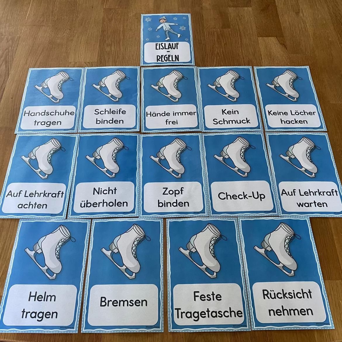 Bild in der Beschreibung des Unterrichtsmaterials Eislaufen: Regelkarten zur Visualisierung von Grundschulimpulse #1