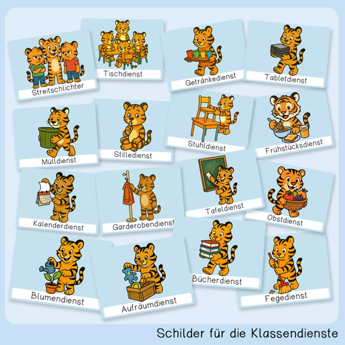 Bild in der Beschreibung des Unterrichtsmaterials Tigerklasse (Classroom management, Komplettpaket) von Grundschulatelier #1