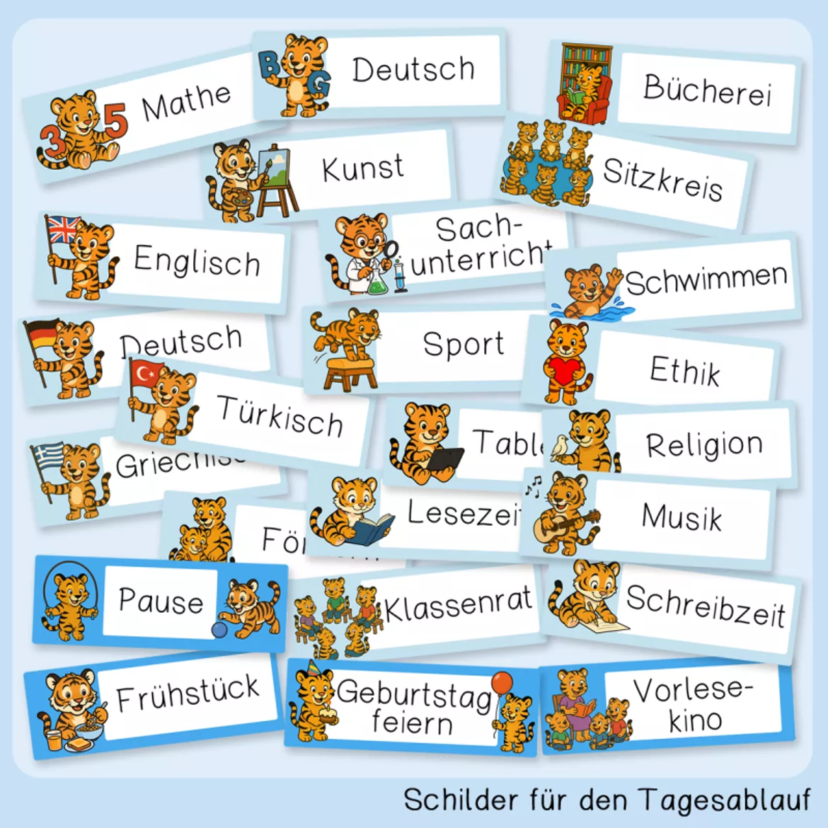 Bild in der Beschreibung des Unterrichtsmaterials Tigerklasse (Classroom management, Komplettpaket) von Grundschulatelier #2