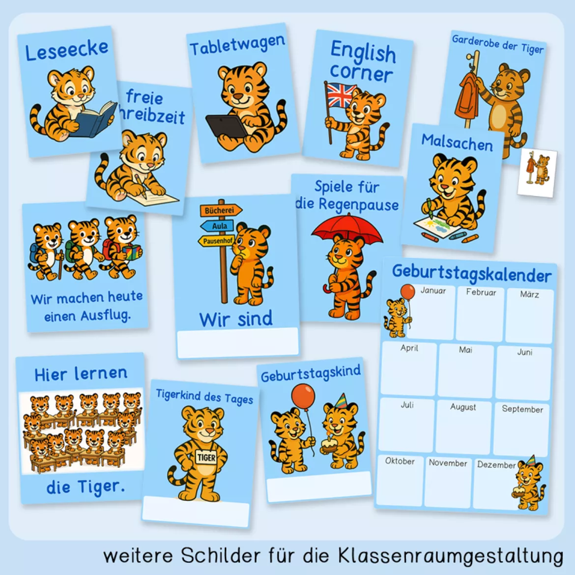Bild in der Beschreibung des Unterrichtsmaterials Tigerklasse (Classroom management, Komplettpaket) von Grundschulatelier #3