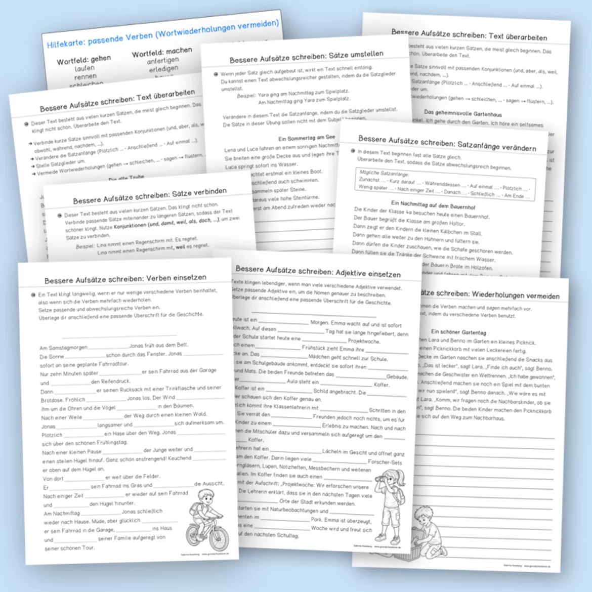 Bild in der Beschreibung des Unterrichtsmaterials Bessere Aufsätze schreiben (Arbeitsblätter) von Grundschulatelier #1