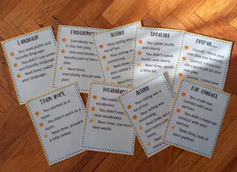 Bild in der Beschreibung des Unterrichtsmaterials Feedback Cards / Role Play von Mount Philosophy #1