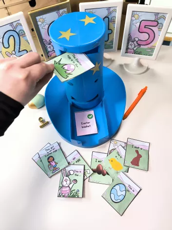 Bild in der Beschreibung des Unterrichtsmaterials Easter | Wortschatz üben | Magic Hat Karten von ms.doubtfire #1
