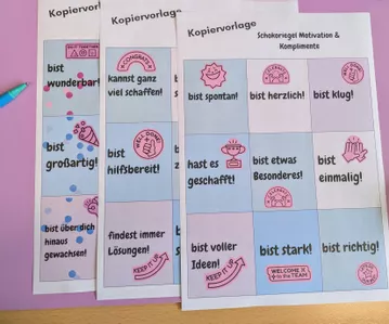 Bild in der Beschreibung des Unterrichtsmaterials Schokoriegel Motivation & Komplimente Zeugnisse Banderole Sticker von Johanna Dorra-Saraval #2